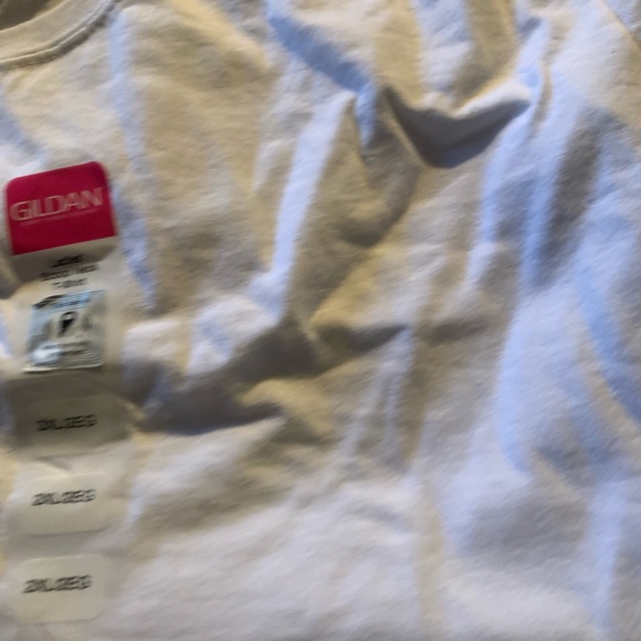 Gildan Classic White Short Sleeve Tee Size 2XL - Picture 3 of 4